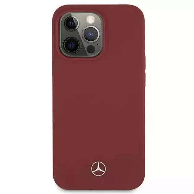 Mercedes MEHCP13XSILRE iPhone 13 Pro Max 6,7  czerwony/red hardcase Silicone Line 2