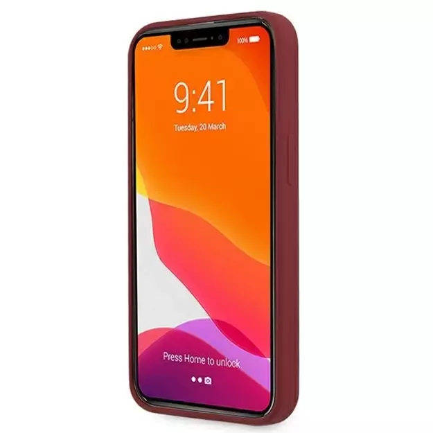 Mercedes MEHCP13XSILRE iPhone 13 Pro Max 6,7  czerwony/red hardcase Silicone Line 4