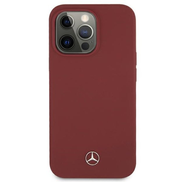 Mercedes MEHCP13XSILRE iPhone 13 Pro Max 6,7  czerwony/red hardcase Silicone Line 8