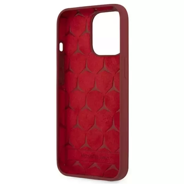 Mercedes MEHCP13XSILRE iPhone 13 Pro Max 6,7  czerwony/red hardcase Silicone Line 7