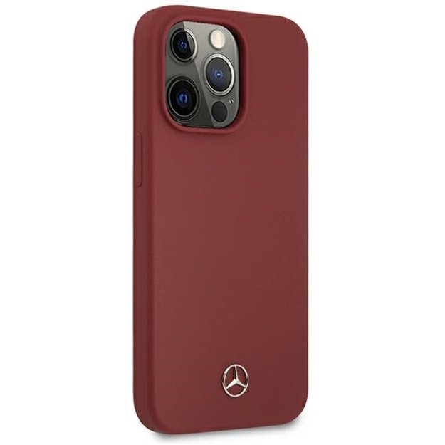 Mercedes MEHCP13XSILRE iPhone 13 Pro Max 6,7  czerwony/red hardcase Silicone Line 10