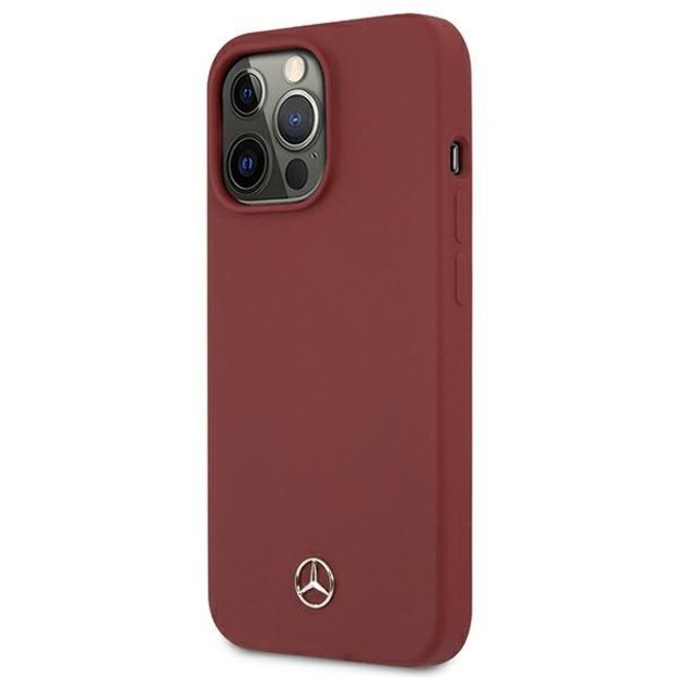 Mercedes MEHCP13XSILRE iPhone 13 Pro Max 6,7  czerwony/red hardcase Silicone Line 6