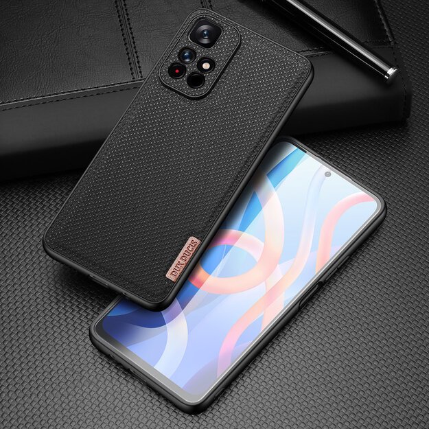 Dux Ducis Fino case cover covered with nylon material Poco M4 Pro 5G black 6