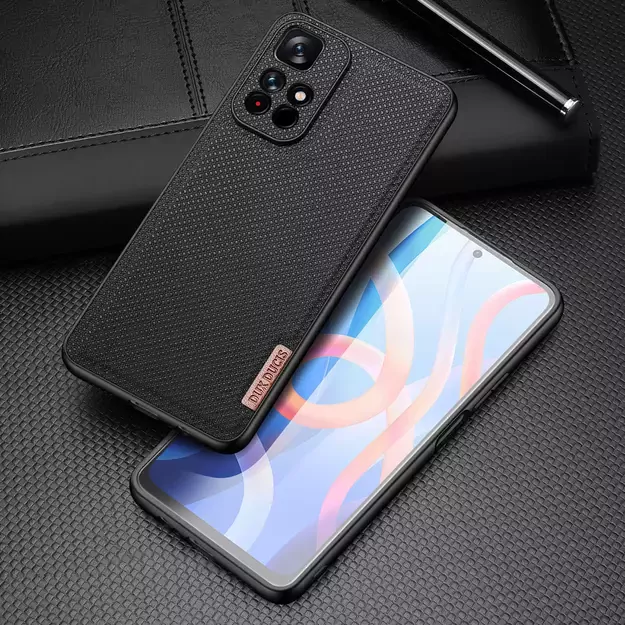 Dux Ducis Fino case cover covered with nylon material Poco M4 Pro 5G black 1
