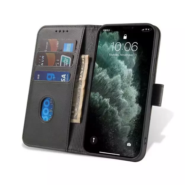 Magnet Case elegant case cover with a flap and stand function for Samsung Galaxy A73 black 13