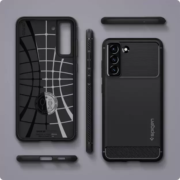 Spigen Rugged Armor Case for Samsung Galaxy S21 FE - Matte Black 25