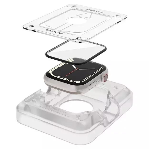 Spigen ProFlex EZ Fit Hybrid Glass for Apple Watch 7 / 8 (45 mm) - 2 pcs. 1