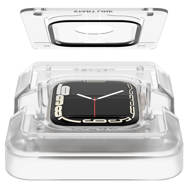 Spigen ProFlex EZ Fit Hybrid Glass for Apple Watch 7 / 8 (45 mm) - 2 pcs. 19