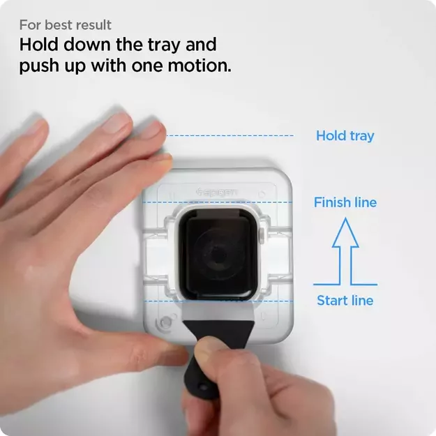 Spigen ProFlex EZ Fit Hybrid Glass for Apple Watch 7 / 8 (45 mm) - 2 pcs. 12
