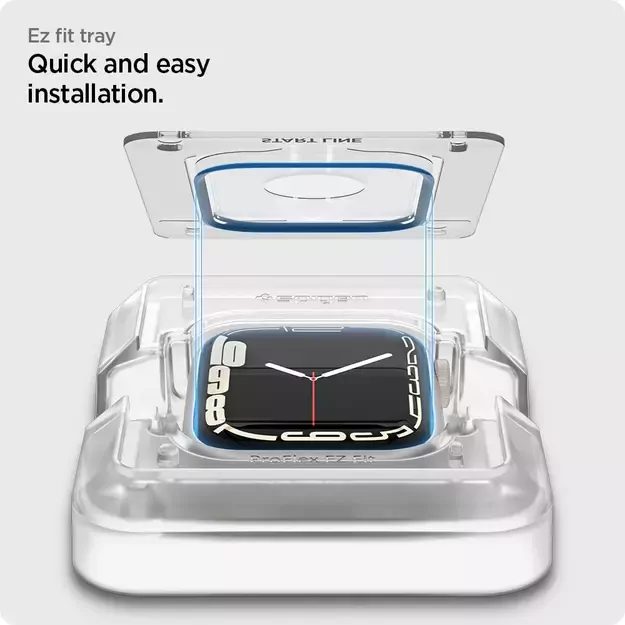 Spigen ProFlex EZ Fit Hybrid Glass for Apple Watch 7 / 8 (45 mm) - 2 pcs. 10