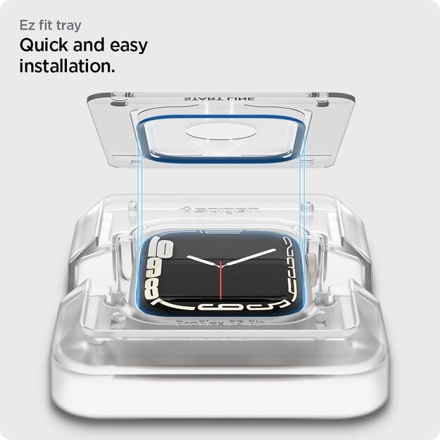 Spigen ProFlex EZ Fit Hybrid Glass for Apple Watch 7 / 8 (45 mm) - 2 pcs. 24