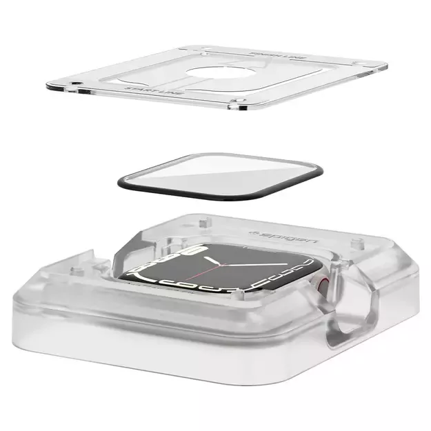 Spigen ProFlex EZ Fit Hybrid Glass for Apple Watch 7 / 8 (45 mm) - 2 pcs. 2