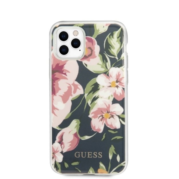 Guess GUHCN65IMLFL03 iPhone 11 Pro Max granatowy/navy N°3 Flower Collection 2