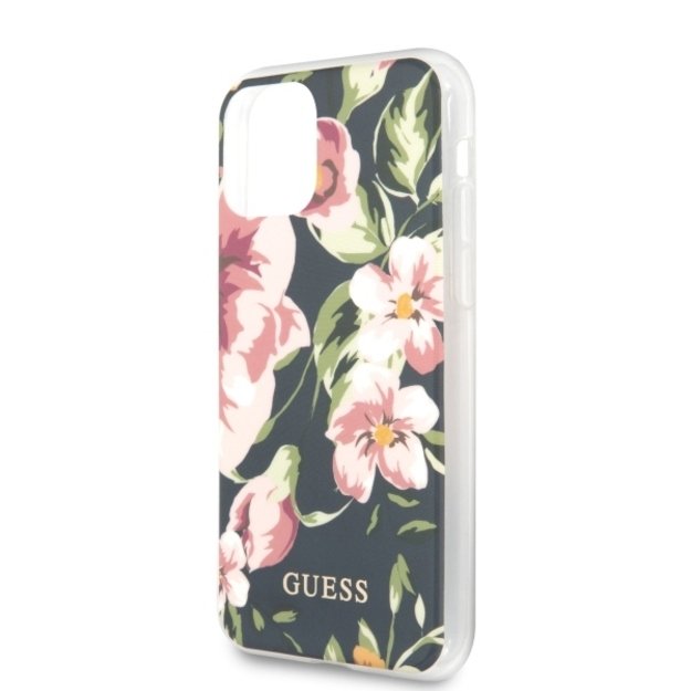 Guess GUHCN65IMLFL03 iPhone 11 Pro Max granatowy/navy N°3 Flower Collection 4