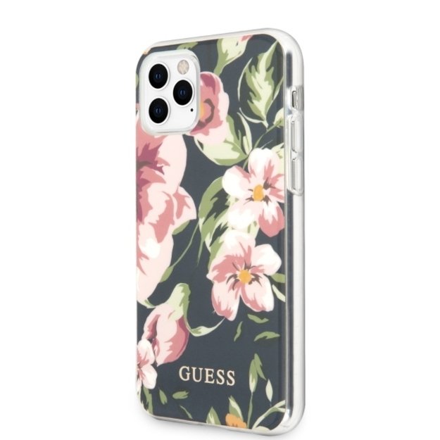 Guess GUHCN65IMLFL03 iPhone 11 Pro Max granatowy/navy N°3 Flower Collection 1