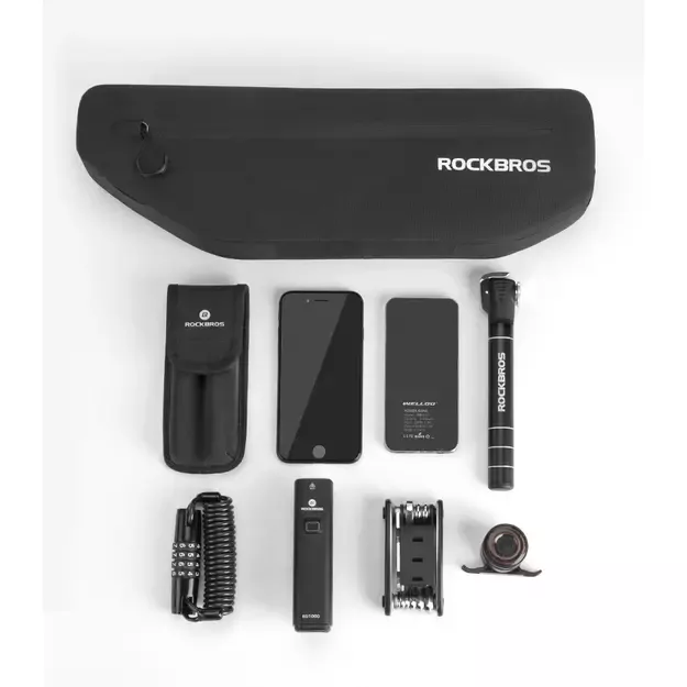 Rockbros AS-043 bicycle bag with Velcro 3l - black 10