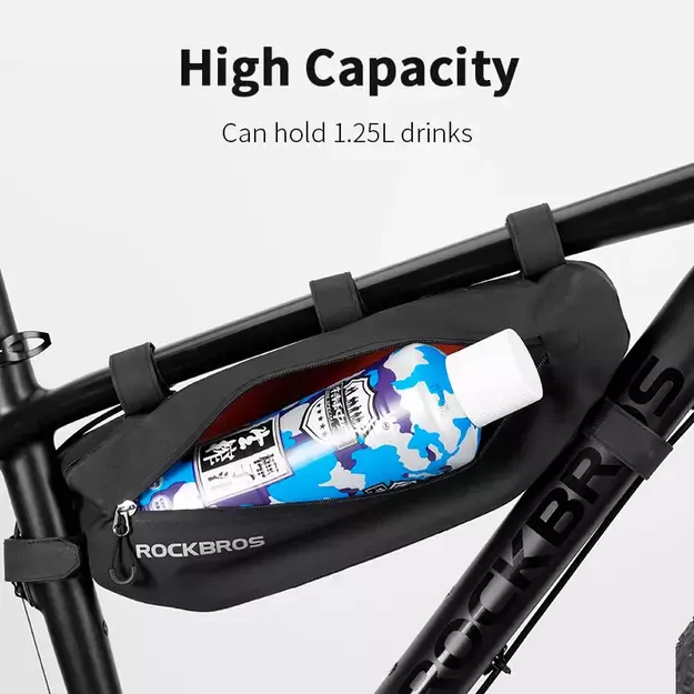 Rockbros AS-043 bicycle bag with Velcro 3l - black 52