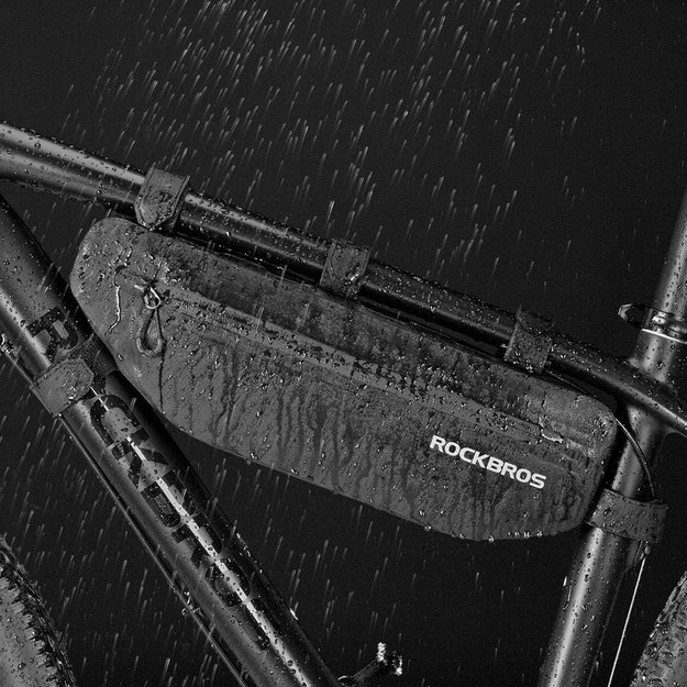 Rockbros AS-043 bicycle bag with Velcro 3l - black 48