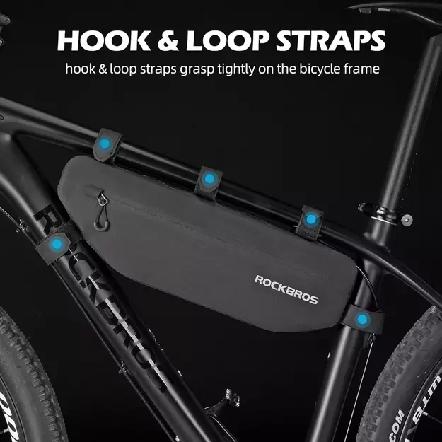 Rockbros AS-043 bicycle bag with Velcro 3l - black 36
