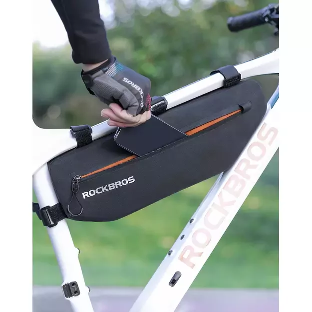 Rockbros AS-043 bicycle bag with Velcro 3l - black 24
