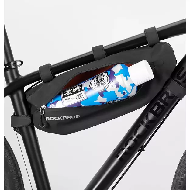 Rockbros AS-043 bicycle bag with Velcro 3l - black 28