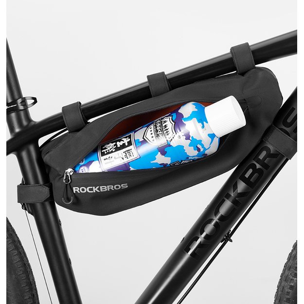 Rockbros AS-043 bicycle bag with Velcro 3l - black 39