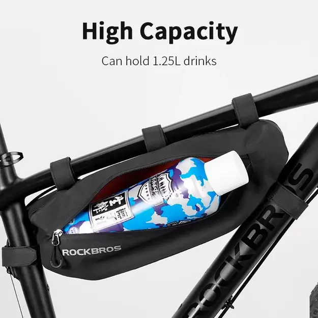 Rockbros AS-043 bicycle bag with Velcro 3l - black 38