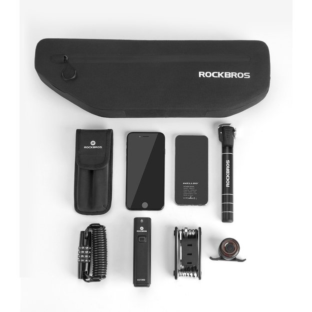 Rockbros AS-043 bicycle bag with Velcro 3l - black 37