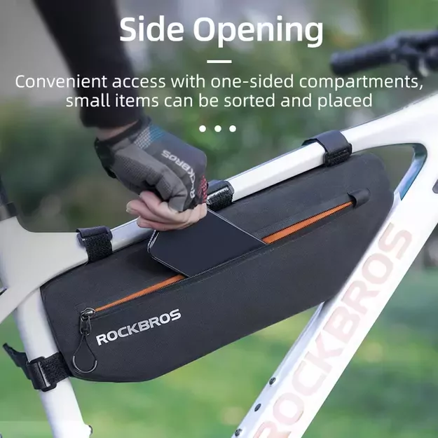 Rockbros AS-043 bicycle bag with Velcro 3l - black 53