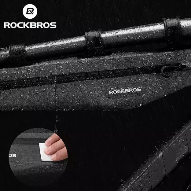 Rockbros AS-052 waterproof bicycle bag for frame - gray 7