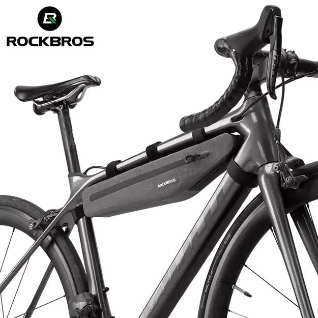 Rockbros AS-052 waterproof bicycle bag for frame - gray 6
