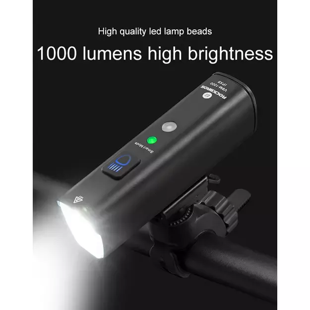 Rockbros V9M-1000 front bicycle light 1000lm - black 25