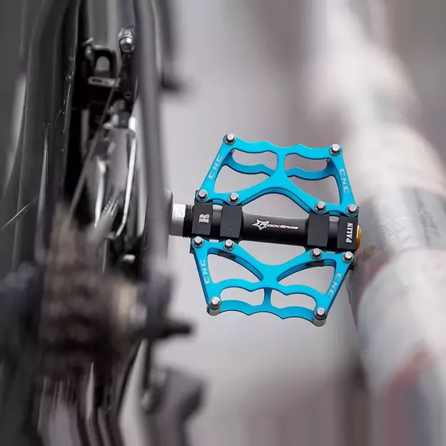 Rockbros JT201012LBL bicycle pedal set - blue 4