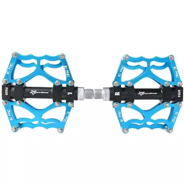 Rockbros JT201012LBL bicycle pedal set - blue 1