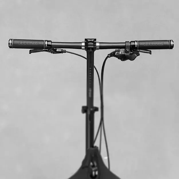 Rockbros 40210003001 microfiber bicycle handlebar grips - black 15