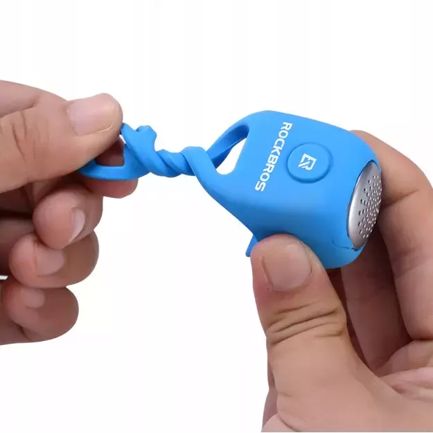 Rockbros CB1709BU electronic bicycle bell - blue 4