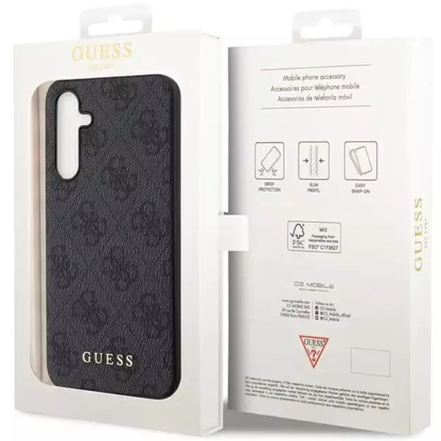 Guess GUHCS23FEG4GFGR S23 FE S711 gray/gray hardcase 4G Metal Gold Logo 7