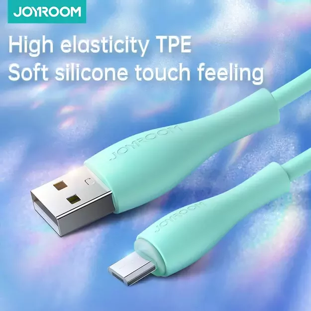 Joyroom Bowling Data Cable S-2030M8 USB-A / micro USB 3A 2m - green 1