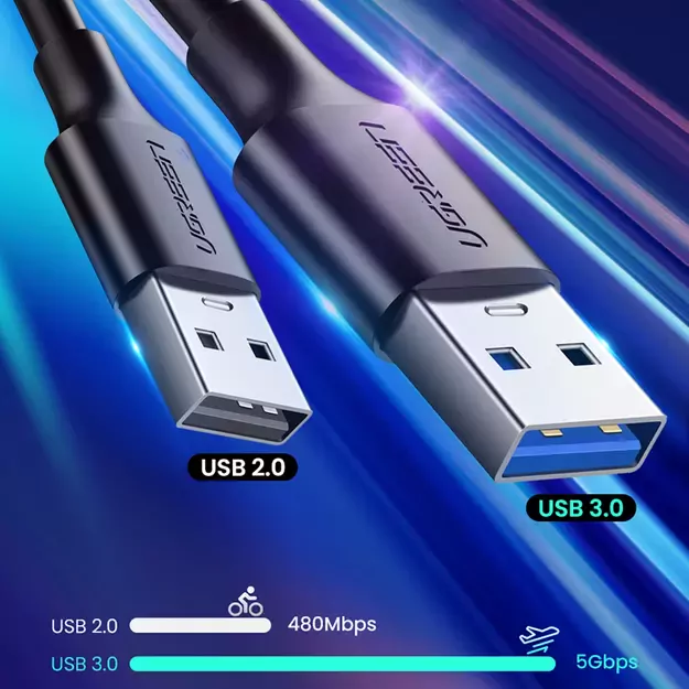 Ugreen US184 20882 USB-A 3.0 / USB-C 3A cable 1m - black 10