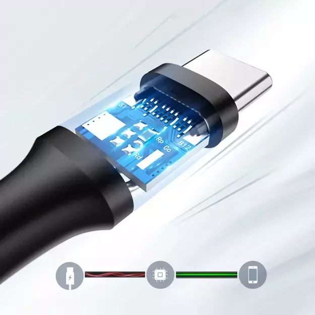 Ugreen US184 20882 USB-A 3.0 / USB-C 3A cable 1m - black 4