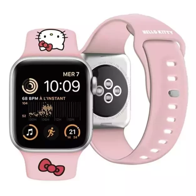 Hello Kitty Silicone Kitty Head Strap for Apple Watch 42/44/45/49mm - Pink 3