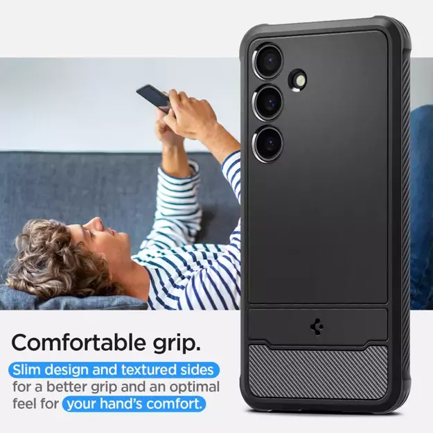 Spigen Rugged Armor Case for Samsung Galaxy S24 - Matte Black 28