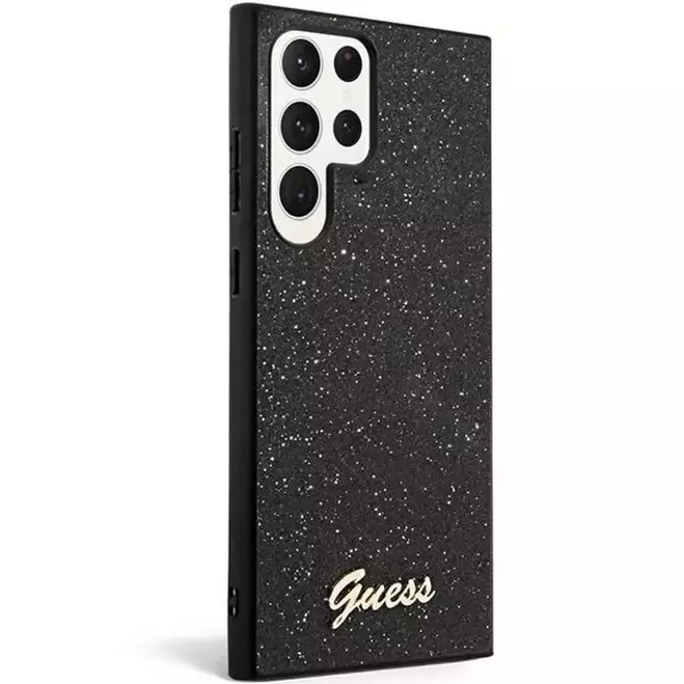 Guess Glitter Script Case for Samsung Galaxy S24 Ultra - Black 5