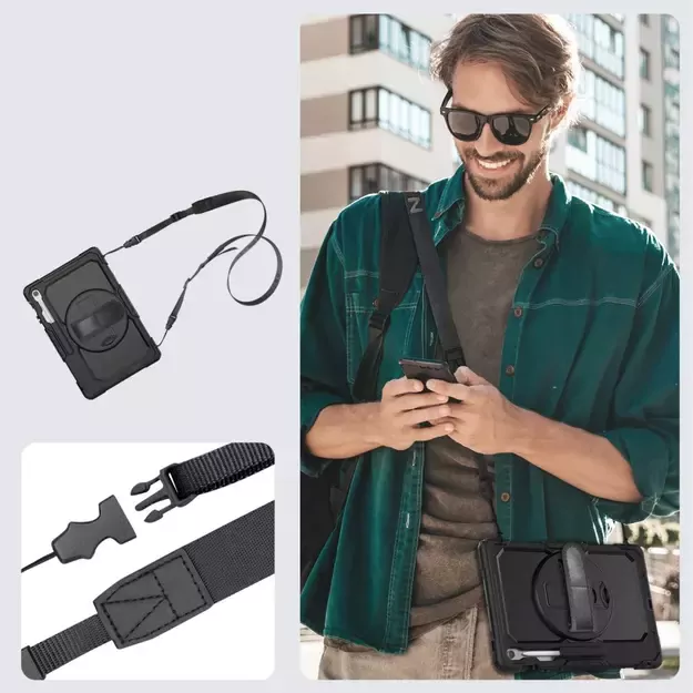 Tech-Protect Solid Case for Samsung Galaxy Tab S10 FE+ - Black 7