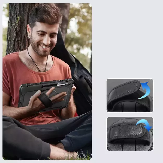 Tech-Protect Solid Case for Samsung Galaxy Tab S10 FE+ - Black 6