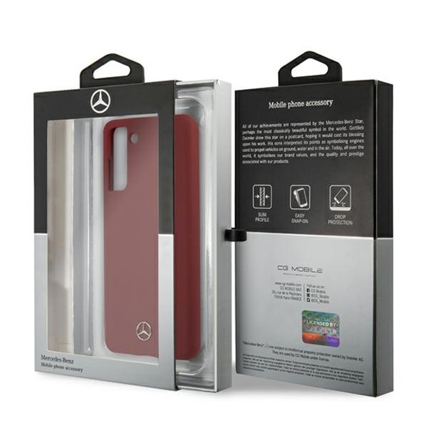 Mercedes MEHCS21SSILRE S21 G991 czerwony/red hardcase Silicone Line 7