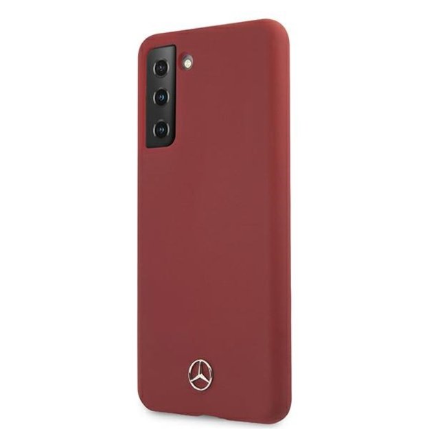 Mercedes MEHCS21SSILRE S21 G991 czerwony/red hardcase Silicone Line 1