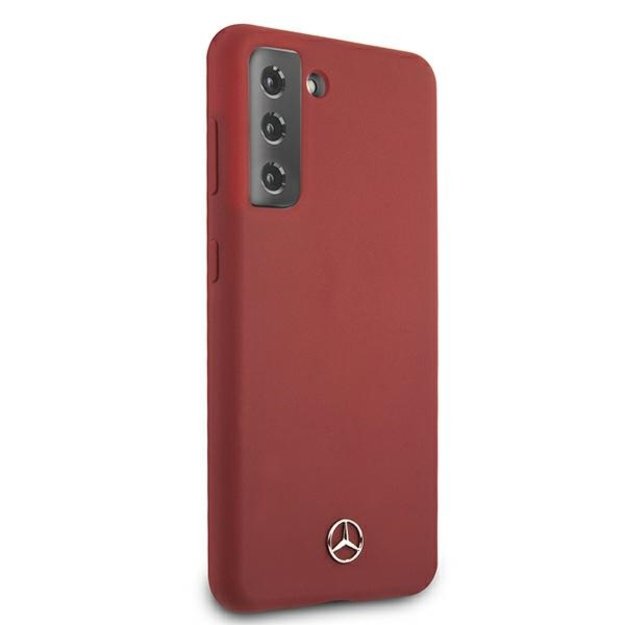 Mercedes MEHCS21SSILRE S21 G991 czerwony/red hardcase Silicone Line 3