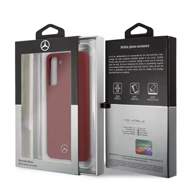 Mercedes MEHCS21SSILRE S21 G991 czerwony/red hardcase Silicone Line 14