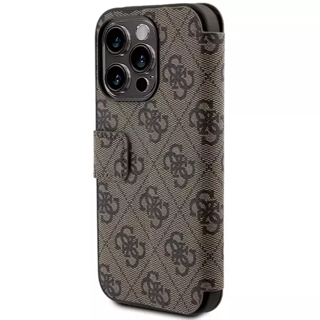 Guess 4G Metal Logo case for iPhone 15 Pro Max - brown 2